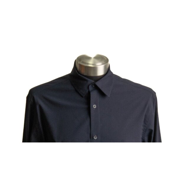 ZARA Mens Shirt Dark Blue Regular‎ Fit Long Sleeve Button Up Collared Size M - Picture 2 of 9
